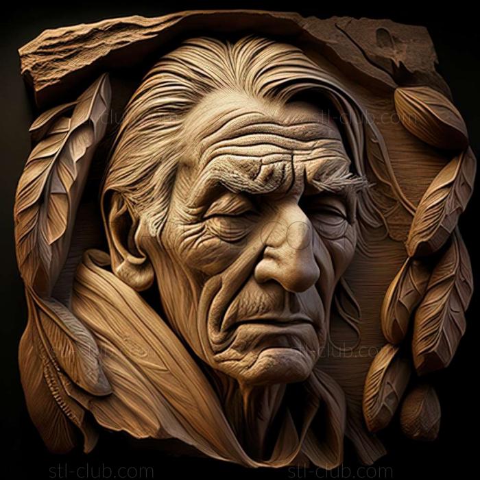 3D model Richard Artsschwager American artist (STL)